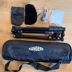 Rangers 57” Ultra Compact & Lightweight Aluminum Tripod with 360° Panorama Ball